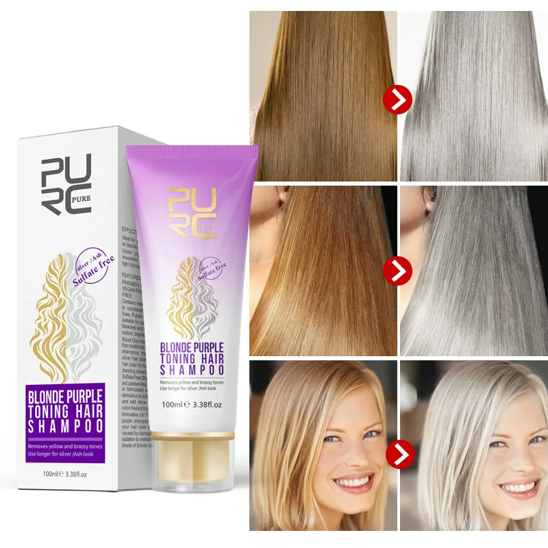 beløb Henfald komponist Hair Shampoo, Blonde And Purple Color, Remove Yellow And Flashy Shades For  Silver Ash, Purple Hair Shampoo, Hot Sale - Shampoos - AliExpress