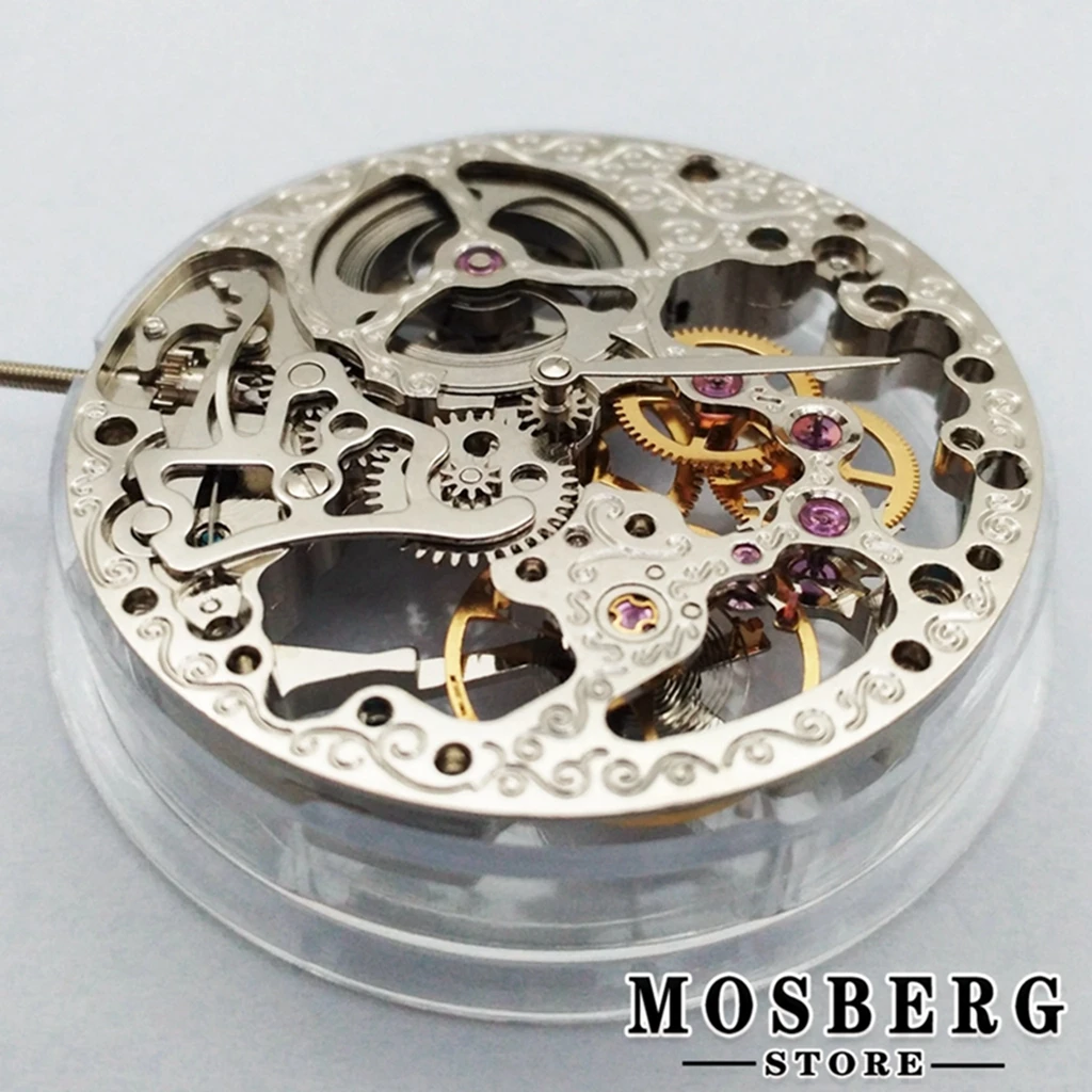 Orologio Meccanico 17 Rubini Movimento Orologio Meccanico - 17 Jewel, Carica Manuale, Argento, Per Orologi Da Uomo ETA 6497