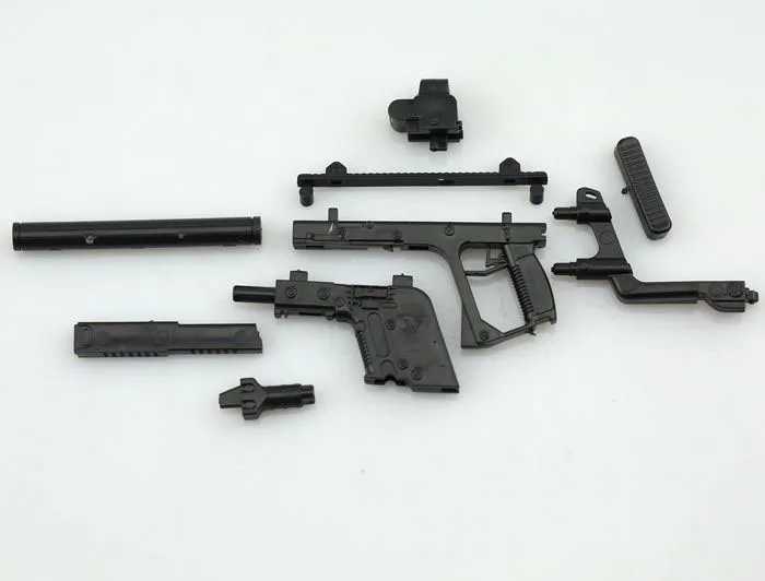 1:6 пушка в сборе модель KRISS Vector Submachine пистолет пластмассовая головоломка модель для 1/6 Солдат Военные оружие мальчиков коллекция игрушек