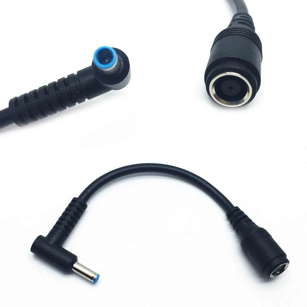 

DC Power Charge Converter Adapter Cable 7.4*5.0 to 4.5*3.0 For HP Dell Black 15.8cm