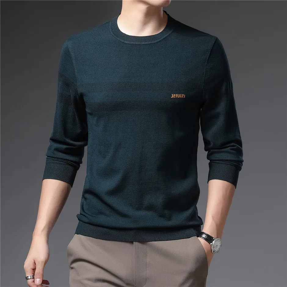 COODRONY Brand Sweater Pullover Men Clothing Fashion Casual Striped O-Neck Pull Homme Autumn Winter Knitwear Shirt Jersey C1389