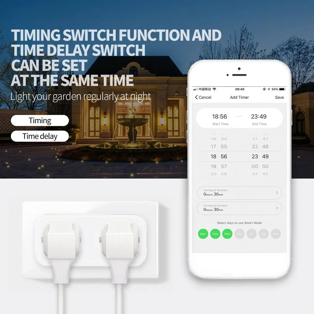Многофункциональная Wifi Двойная Розетка умная розетка мобильный телефон дистанционное управление розетка домашняя интеллектуальная розетка