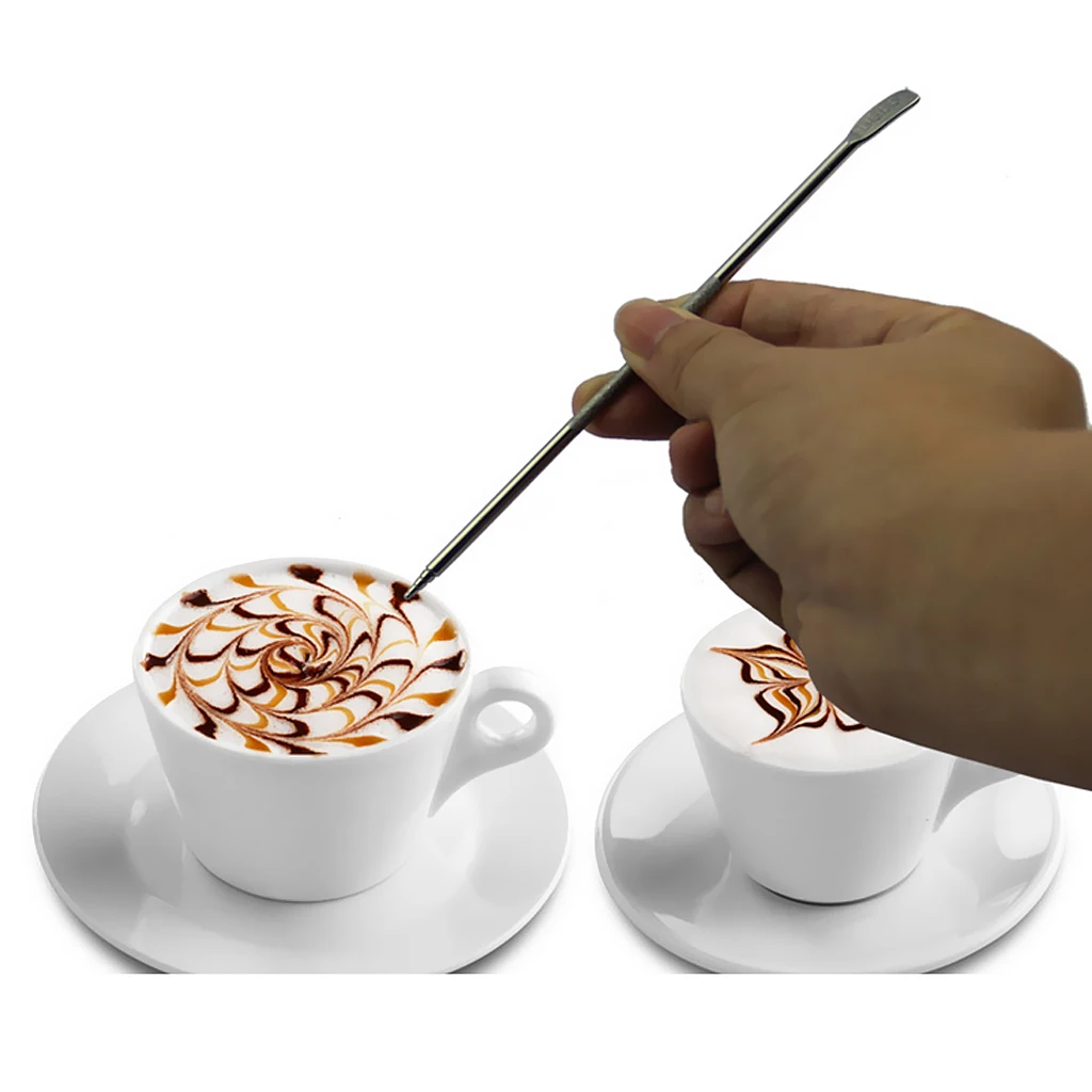 Stainless Steel Latte Art Pen Set Barista Tools Coffee Accessories for Cappuccino Latte Art Use