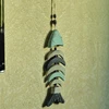 Wooden Decor Fish Bones with Beads Wall Decor Door Hanging Nautical Decoration N2UC 6