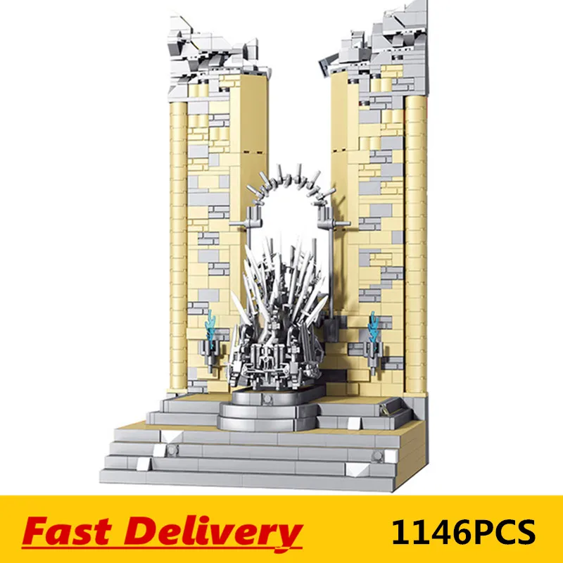 1146 шт. строительные блоки MOC железная модель в стиле знаменитой архитектуры