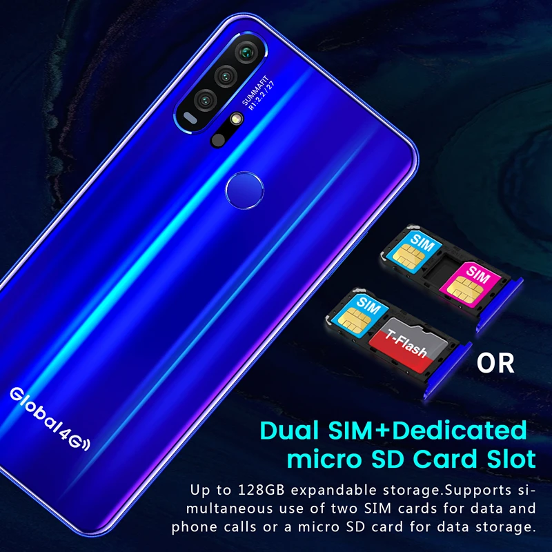 R30 Pro Smartphone Android 4G Cellphones 6.3 Inch Dual Sim Unlocked Mobile Phone Water Drop Screen