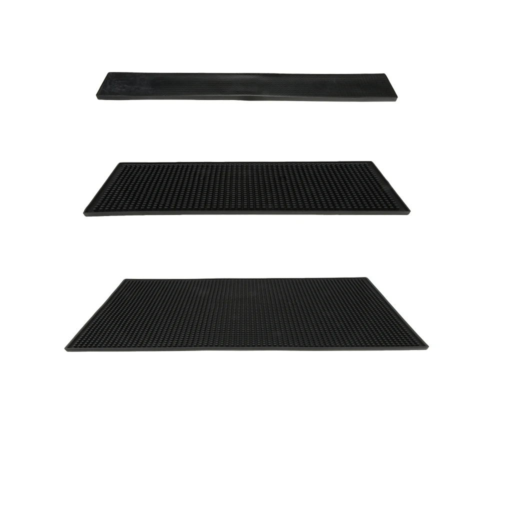 18x12 PVC Bar Service Mat for Cocktail Bartender Black 18x12 PVC Bar Service Mat for Cocktail Bartender Black
