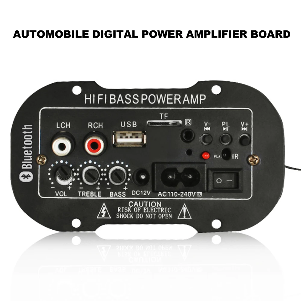 5 дюймов HIFI Bluetooth автомобильный аудио усилитель мощности домашний авто FM радио плеер стерео бас усилитель мощности поддержка SD USB DVD MP3 вход