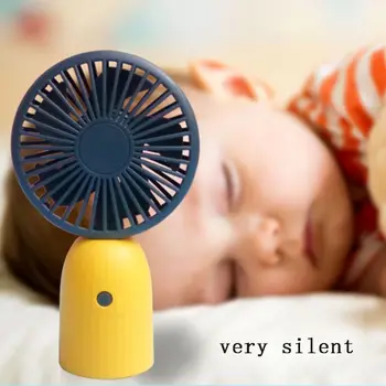 

Portable Handheld Mini Fan 3 Gears Adjustable Silent Desktop Fan Air Cooler USB Charging for Home Room Office Use