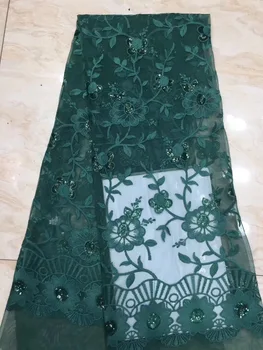 

Velvet Lace Fabric For Dresses Latest Nigerian French Tulle Lace Fabric High Quality African Sequins Lace Fabric
