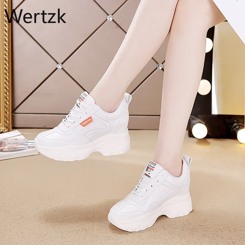 Зимние меховые кроссовки на платформе для женщин 2018 Осенняя высокая женская