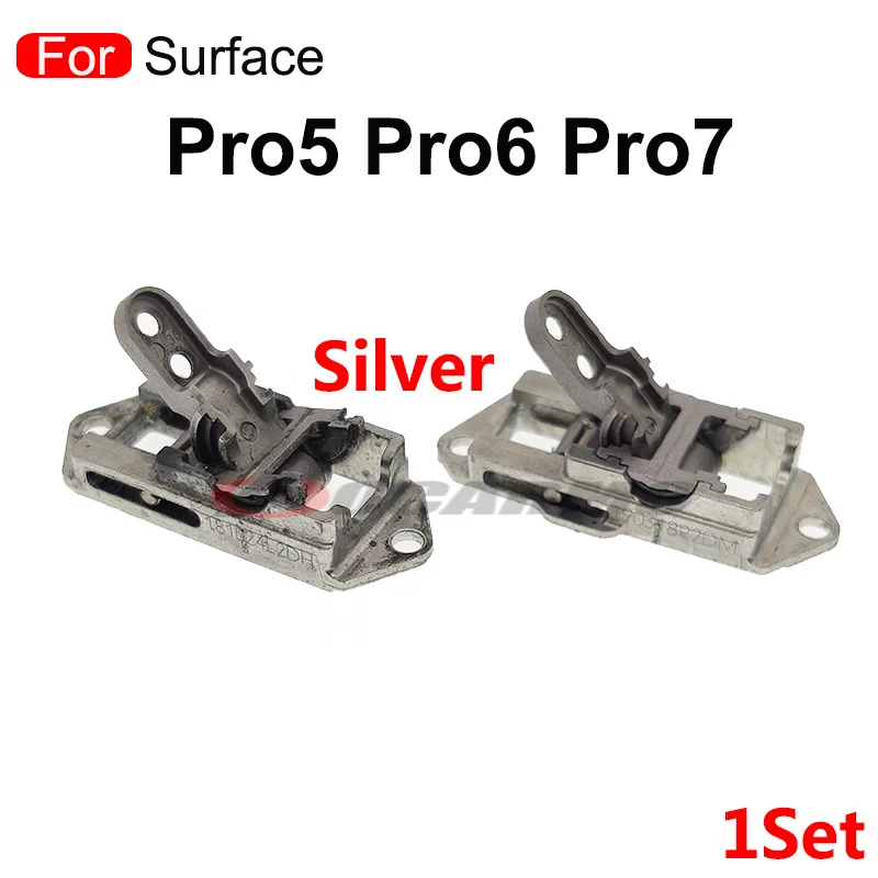 마이크로소프트 서피스 프로 6 7 5 Pro5 Pro6 Pro7 용 좌우 힌지, 킥 스탠드 커넥터 샤프트 교체 부품, 블랙 실버