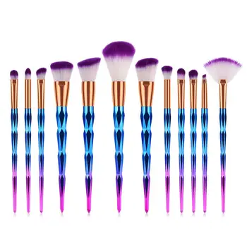

high quality 12 makeup brushes diamond make up cosmetics powder paint brushes makeup brush kit