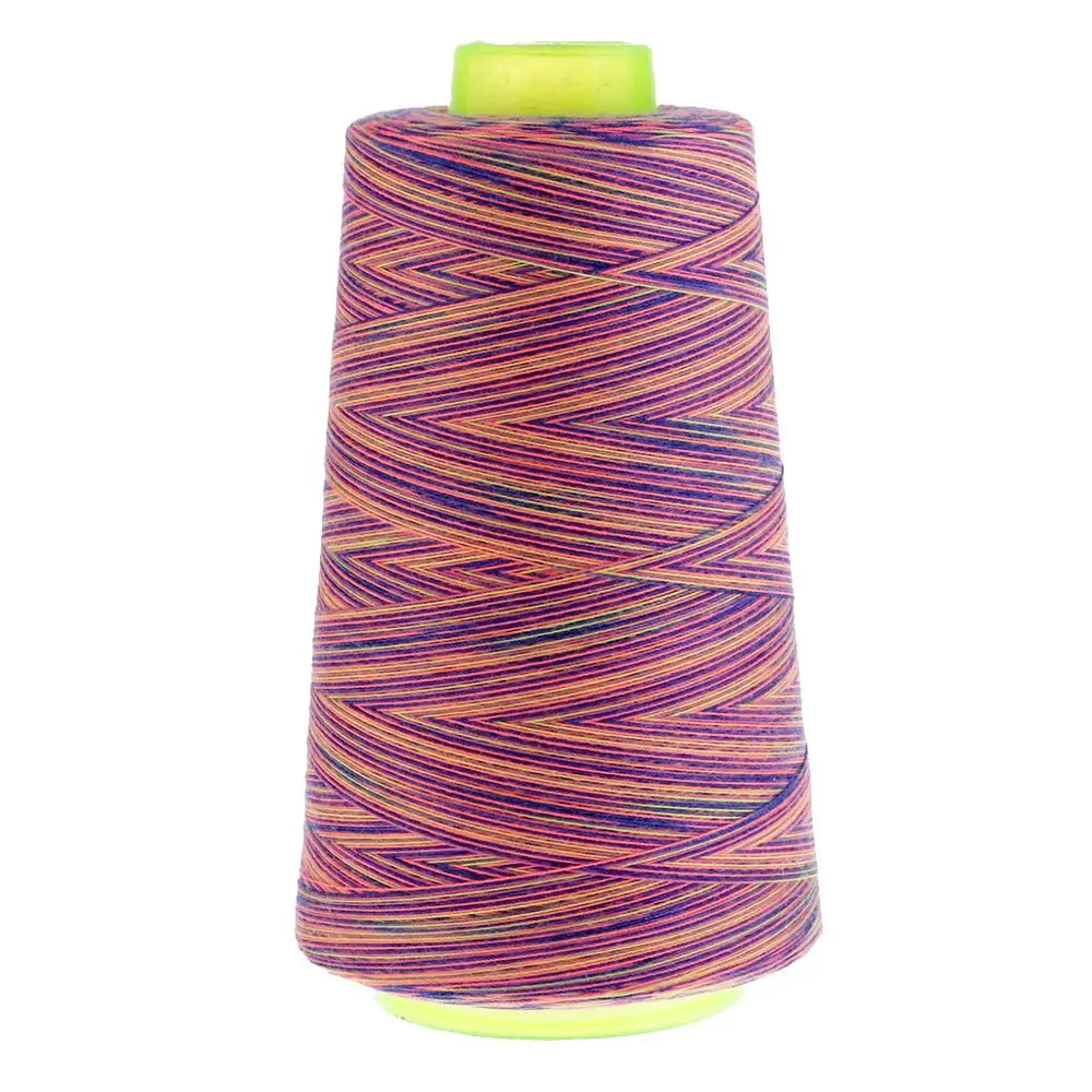 5 1 Spool Rainbow Color Durable 40s/2 Polyester Sewing Quilting Thread All Purpose - Цвет: 5