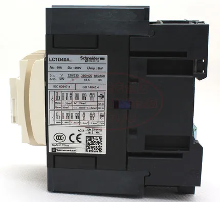 Tesys D контактор LC1D40A LC1D40AB7 LC1D40AB7C катушки AC24V 40A