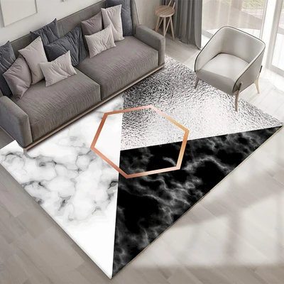 1600X2300MM По индивидуальному заказу 2x3M салон 3D ковер Nordic геометрический Мрамор коврики с узором коврики для гостиной Диванный кофейный столик пусковая площадка коврик для спальни - Цвет: 1600X2300MM