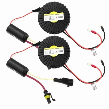 

New Arrival-2Pcs Car Universal Mini HID Round Xenon Lamp Ballast Ballast Ultra-Thin Integrated Ballast