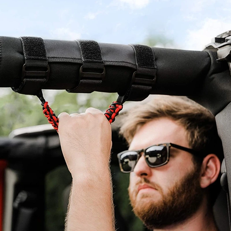 Compatibile Con Jeep-Wrangler Roll Bar Impugnature Impugnatura Interna Auto Tetto Carrello Maniglie Cinghie Accessori Comodi