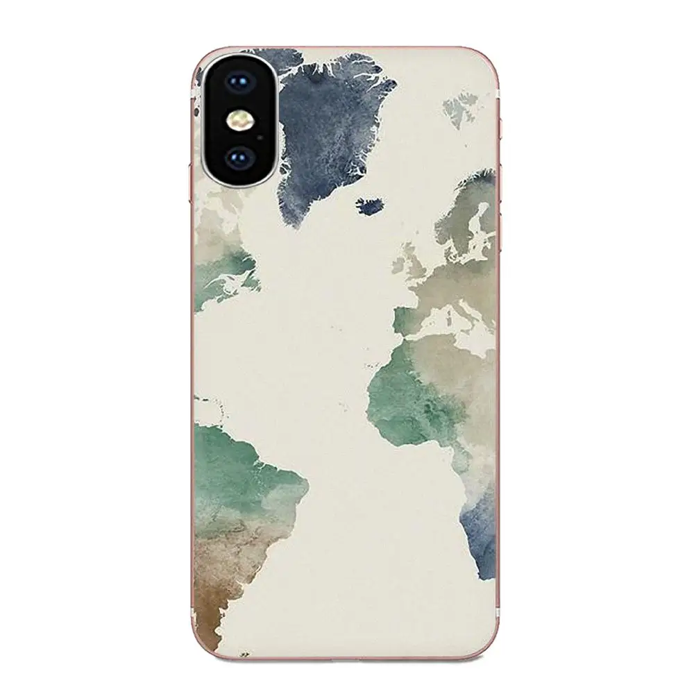 as picture Карта мира для LG K50 Q6 Q7 Q8 Q60 X Мощность 2 3 Nexus 5 5X V10 V20 V30 V40 Q Stylus TPU чехол Аксессуары - Цвет: as picture