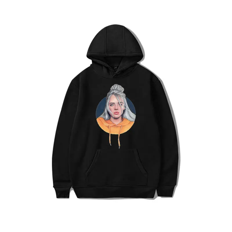 Billie Eilish, пуловер, толстовки, 3D принт, пуловеры, Осенние, с капюшоном, повседневные, с длинным рукавом, для женщин, мужчин, модные, Billie Eilish, толстовка