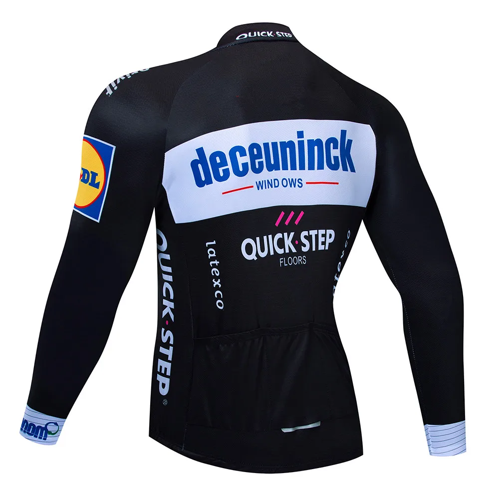 QUICK STEP Велоспорт Джерси для мужчин 2020 Ropa Ciclismo Hombre с длинным рукавом roubaix maillot bicicleta