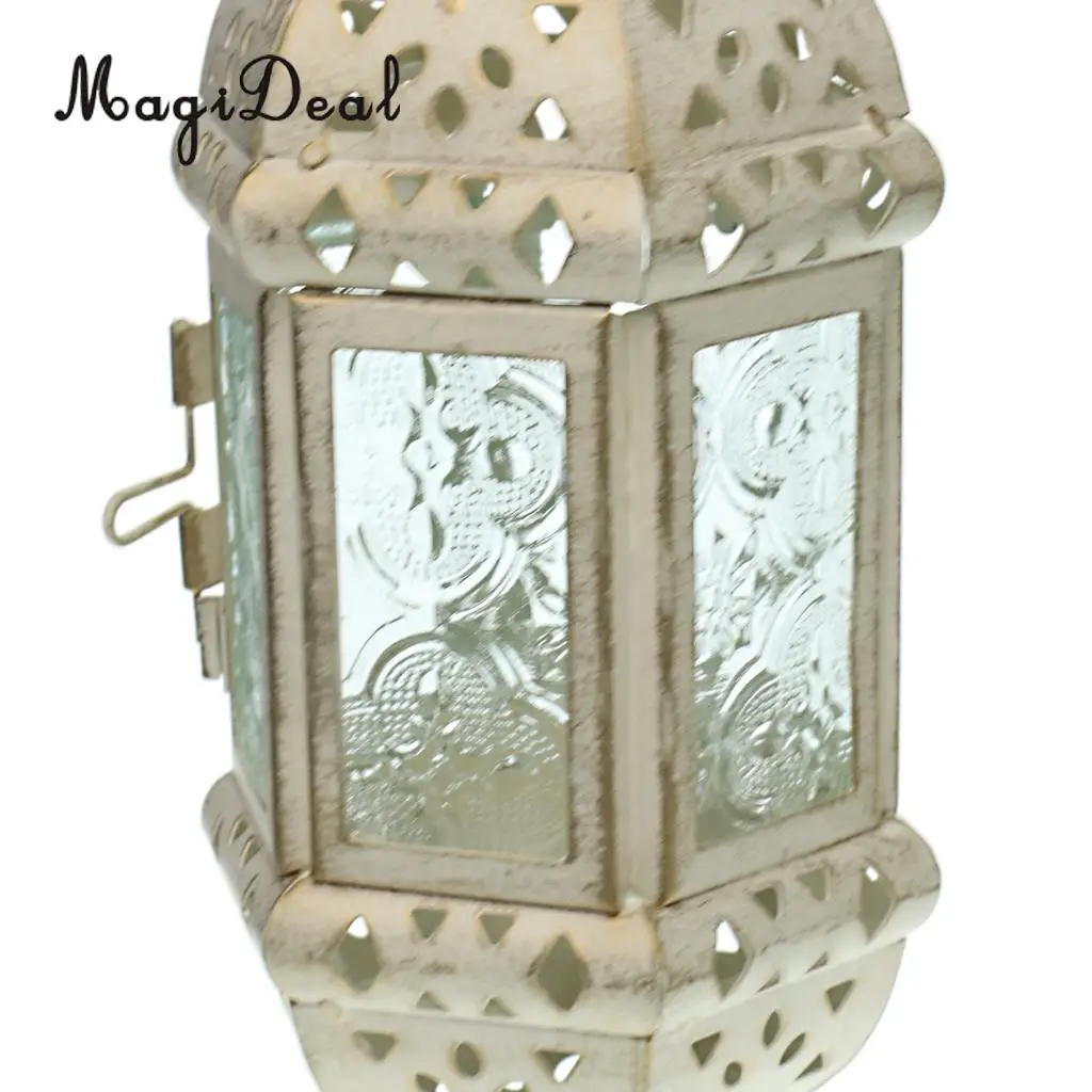 Moroccan Metal Hollow Hanging Candle Holder Decorative Candle Lantern Lamp With 66cm Chains, for Wedding Home Decor