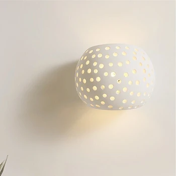 

5W Modern Wall light with 5W Led G9 Cap Type Natural Environmental Protection Gypsum Material Wall Mounted lamp Warmlight