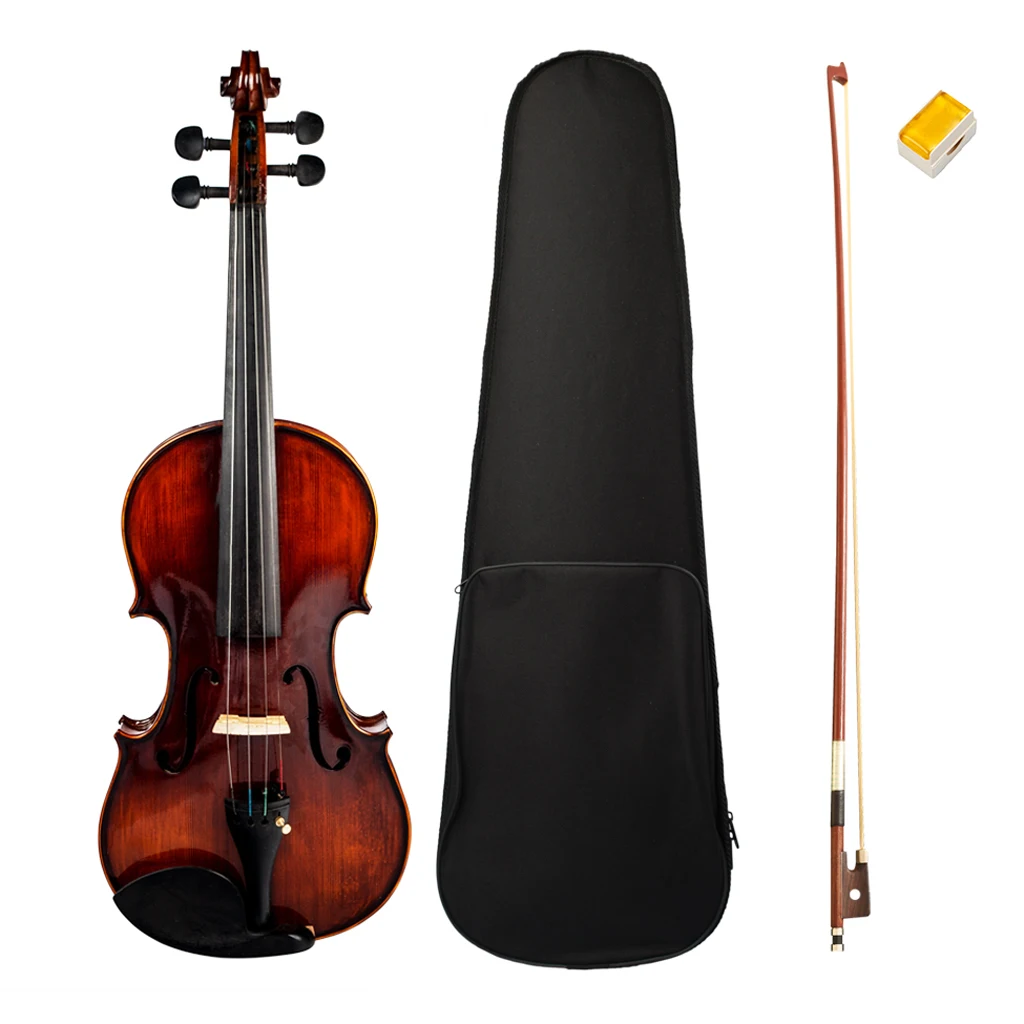 

Complete 4/4 Acoustic Violin Kit With Bow Case For Beginner Student