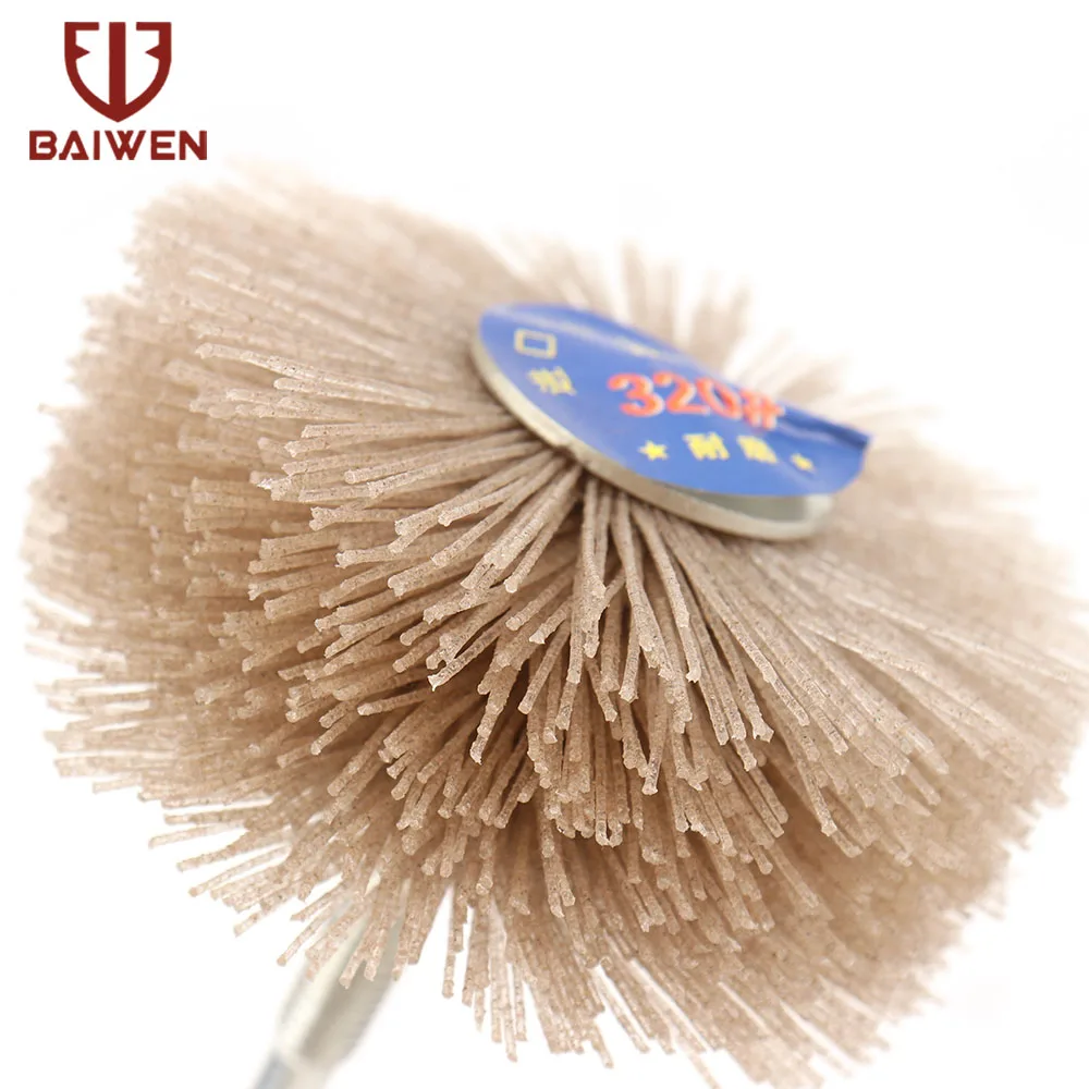 1pc Abrasive Wire Grinding Flower Head Nylon Wire Brush Deburring Grinder For Wood Furniture With 1/4'' Shank 1pc Abrasive Wire Grinding Flower Head Nylon Wire Brush Deburring Grinder For Wood Furniture With 1/4'' Shank