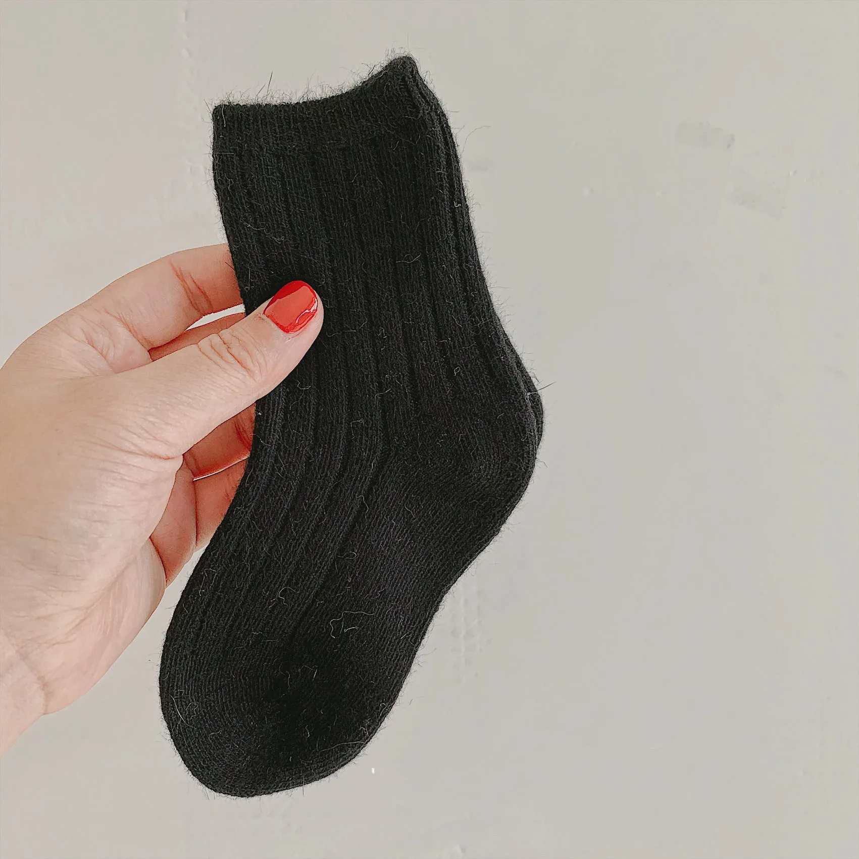 Baby Socks New Autumn Winter Wool Thick Warm Retro Wool Comfortable Baby Boy Girl Socks Children Solid Color Winter Socks