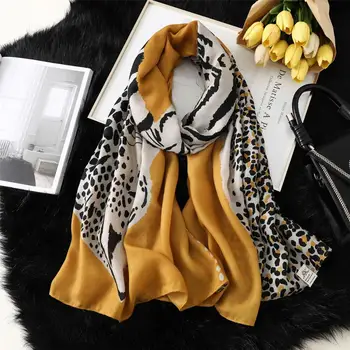 

Fashion viscose scarf for women cotton shawl muffler spring autumn shawls leopard print Wraps muslim hijabs pashmina kerchief