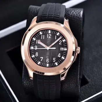 

luxury brand watch 39mm Automatic 2813 movement steel case comfortable rubber strap stainless steel clasp AAA PP Nautilus