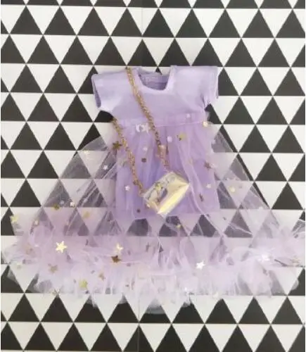 1 шт. Blyth кукольная одежда модное кружевное платье юбка Barbies для OB24, Azone S, OB24, Blyth 1/6 аксессуары для кукольной одежды - Цвет: purple