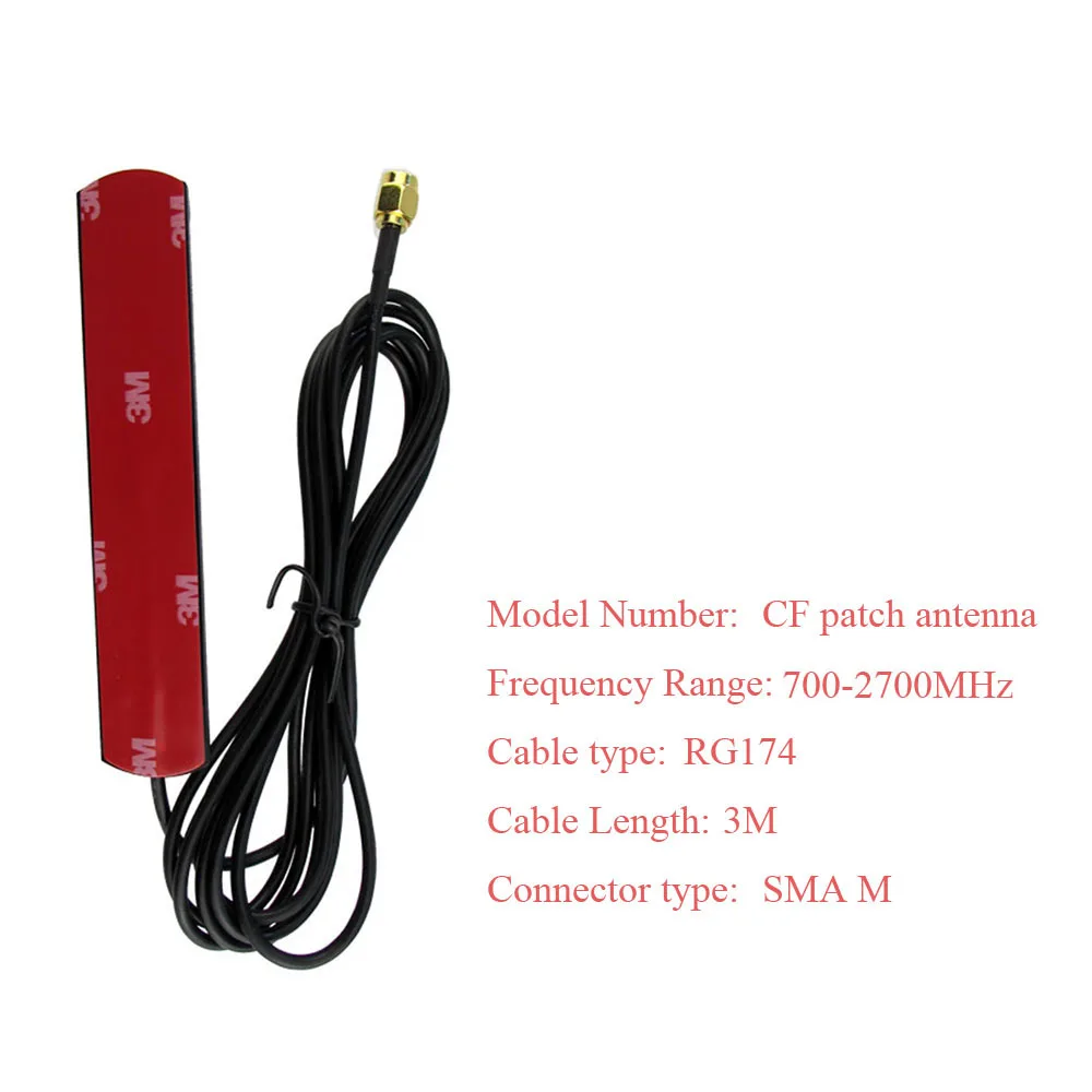 2PCS WIFI Antenna 3G 4G LTE Patch Antenna 700-2700MHz 12dbi SMA Male 3 5M Connector Extension Cable Cord wifi antenna 4g antenna lte antenna for Modem Router