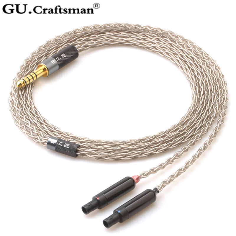 GUcraftsman 8 ядер 6n серебро для SENNHEISER HD800 HD800s HD820 каскад 4Pin XLR 2,5/4,4 мм Balanec кабель для обновления наушников
