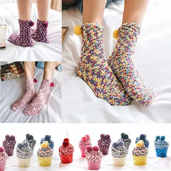

Stylish Sweet Cupcake Autumn Winter Women Ladies Warm Thicken Elastic Socks