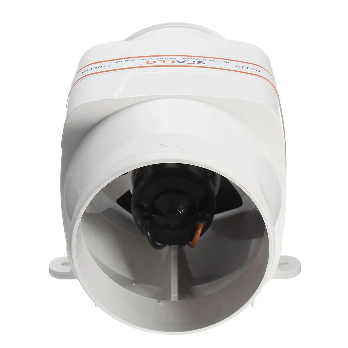 Fan Air Blower 4 Inch In Line 12V 270CFM Six Blade Boat Bilge Engine Galley Marine Ventilation Fan Maximizes Air Flow Efficiency