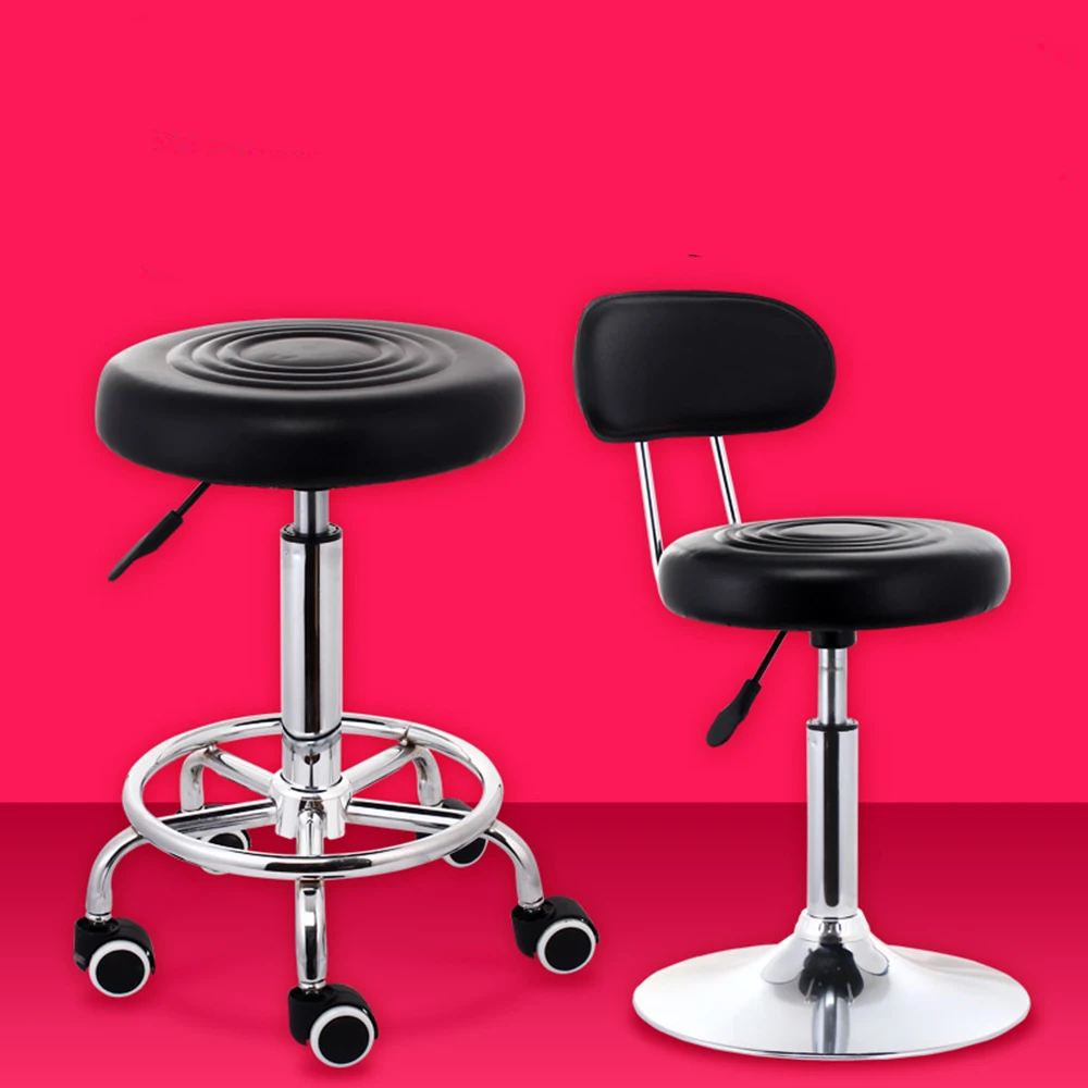 Барный стул досуг кожаный поворотный барный стул стулья регулируемая высота пневматический стул для паба домашнего офиса кухонное кресло