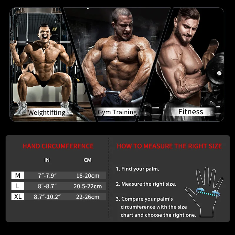 Tmt Gym Gloves Breathable Heavyweight Exercise Weight Lifting Man Crossfit Body Building Training Sport Fitness Workout Gloves