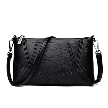 

2019 new cross-body bag small bag single shoulder hand with simple joker soft leather bag for women