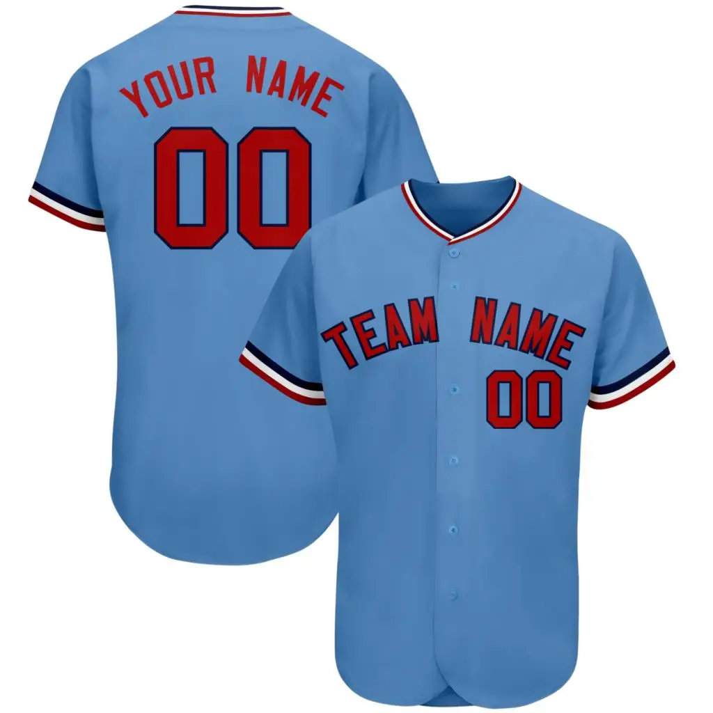 Top Quality Personalized Baseball Jersey Your Name/Number Print Washable Player's Sportswear for Men/Kids Outdoors/Indoors