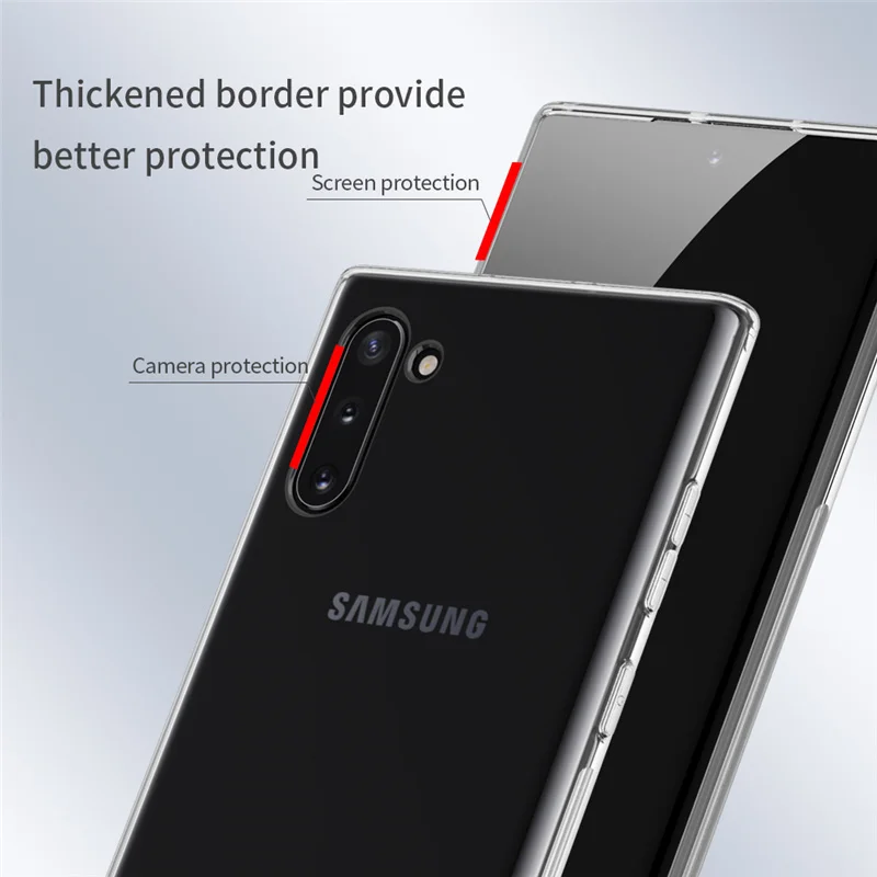 10 шт./лот для samsung Galaxy Note 10 чехол NILLKIN Ультратонкий тонкий пластиковый чехол для samsung Galaxy Note 10 Note 10 5G встроенные чехлы