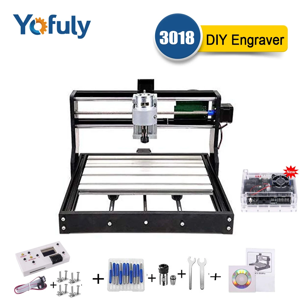 

CNC Pro 3018 Laser Engraver DIY Mini CNC Machine 3 Axis Pcb Milling Machine Wood Router Laser Engraving with Offline Controller