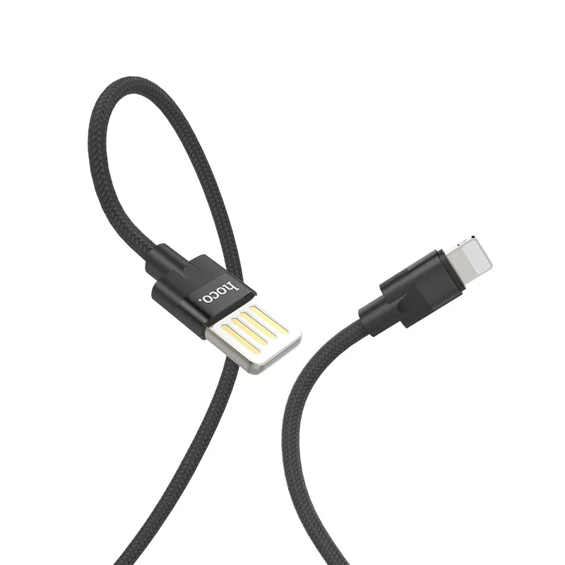 HOCO U55 25 шт./лот 1,2 м нейлоновый двухсторонний штекер USB кабель для iPhone type-C кабель Micro кабель для huawei USB-C