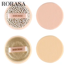 2 шт пудра, косметический Спонжик Сухой Влажной лица пуховка для макияжа мягкий BB крем спонж для нанесения основы женские принадлежности для макияжа