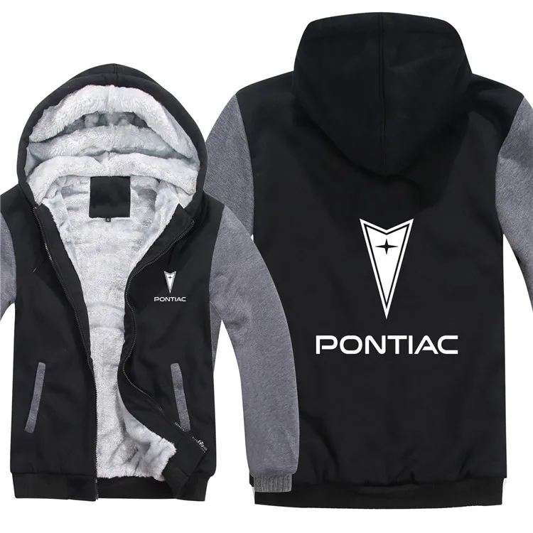 Зимние Pontiac толстовки мужские модные пальто P шерстяная подкладка куртка Pontiac толстовки с капюшоном HS-011 - Цвет: as picture2