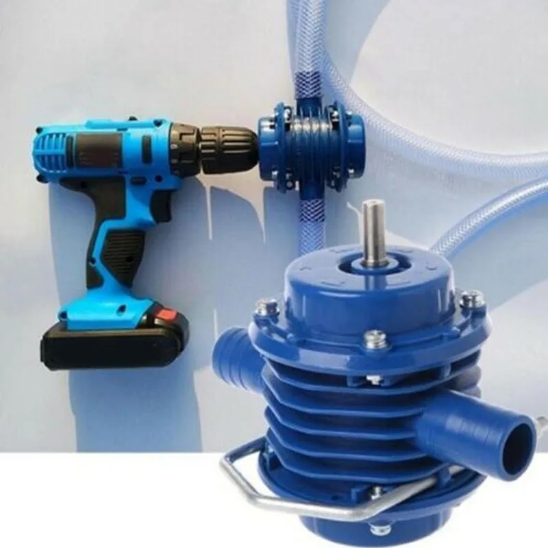 

Blue Small Pump Self-Priming Hand Electric Drill Fluid Oil Water Replace Parts