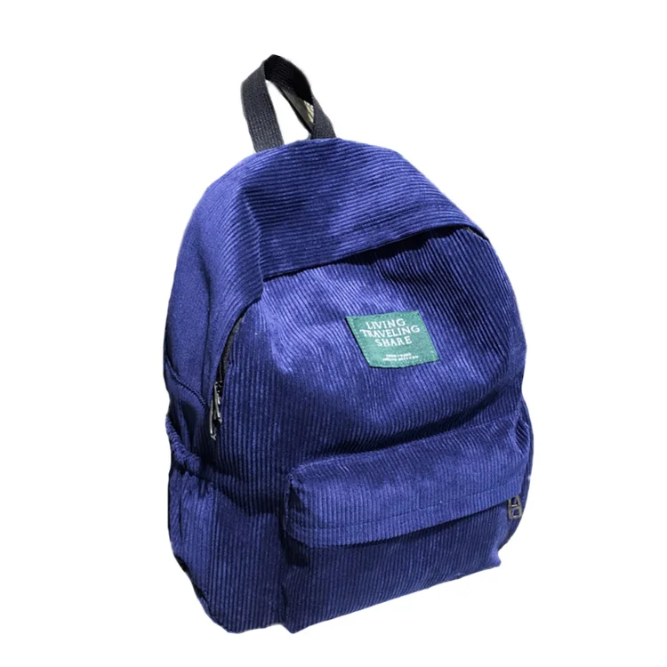 Вместительные сумки бархатные рюкзаки школьники подростки Винтаж рюкзак для путешествий вельветовый рюкзак мешок карман на молнии рюкзак - Цвет: 5