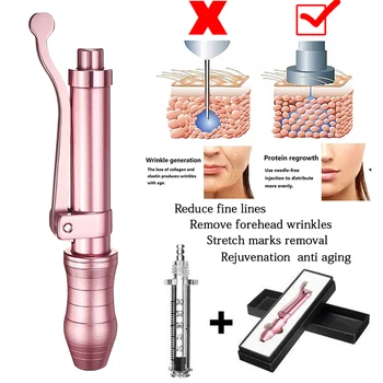 

0.3ml Noninvasive Nebulizer hyaluronic Pen Injector Acid Lips Stabilizer Needle-free Injection Hyaluron pen Acid Serum gun