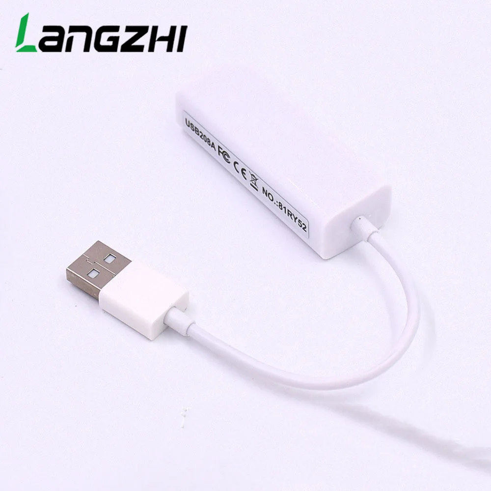 Langzhi non drive RTL8152B чип USB 2 сетевая карта Внешний к RJ45 WIN7/8/10|Сетевые карты| |